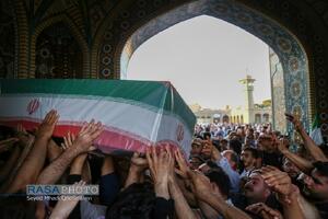 تشییع پیکر مطهر ۸ شهید حمله رژیم صهیونیستی در قم