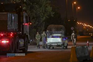 ایست بازرسی شبانه بسیج در قم