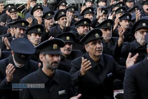 آیین اذن عزا و تعویض پرچم حرم مطهر رضوی در آغاز ماه محرم