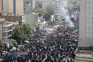 تشییع با شکوه و میلیونی شهدای اقتدار ملی در تهران