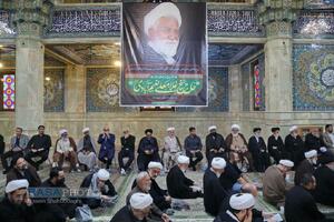 تشییع پیکر آیت‌ الله نعیم آبادی در قم
