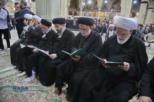 تشییع پیکر آیت‌ الله نعیم آبادی در قم