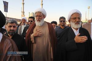 تشییع پیکر آیت‌ الله نعیم آبادی در قم