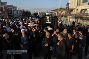تشییع پیکر آیت‌ الله نعیم آبادی در قم