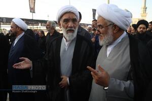 تشییع پیکر آیت‌ الله نعیم آبادی در قم