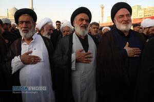 تشییع پیکر آیت‌ الله نعیم آبادی در قم