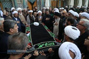 تشییع پیکر آیت‌ الله نعیم آبادی در قم