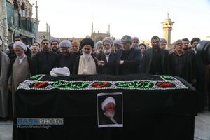 تشییع پیکر آیت‌ الله نعیم آبادی در قم