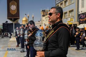 دسته عزاداری خادمان کریمه اهل‌بیت (ع) در روز شهادت امام رئوف (ع)