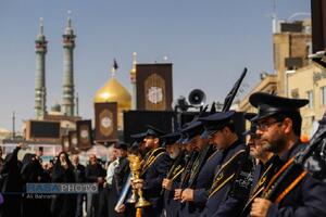 دسته عزاداری خادمان کریمه اهل‌بیت (ع) در روز شهادت امام رئوف (ع)