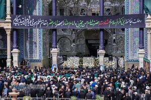 دسته عزاداری خادمان کریمه اهل‌بیت (ع) در روز شهادت امام رئوف (ع)