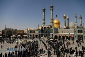دسته عزاداری خادمان کریمه اهل‌بیت (ع) در روز شهادت امام رئوف (ع)