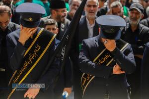 دسته عزاداری خادمان کریمه اهل‌بیت (ع) در روز شهادت امام رئوف (ع)