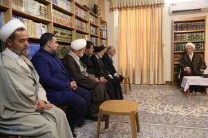 دیدار وزیر میراث فرهنگی و گردشگری با حضرت آیت الله مکارم شیرازی