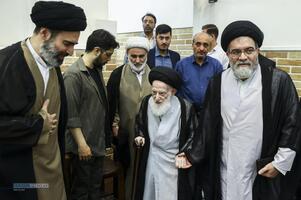 دیدار رئیس مجلس شورای اسلامی با مراجع تقلید