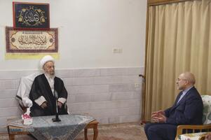 دیدار رئیس مجلس شورای اسلامی با مراجع تقلید