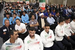 دیدار قهرمانان و مدال‌آوران ورزشی و المپیادهای علمی جهانی با رهبر انقلاب