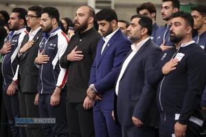دیدار قهرمانان و مدال‌آوران ورزشی و المپیادهای علمی جهانی با رهبر انقلاب