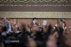 دیدار دانش‌آموزان و دانشجویان با رهبر معظم انقلاب