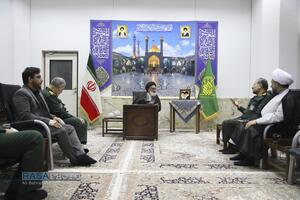 دیدار رئیس سازمان بسیج مستضعفین با مراجع تقلید و علما در قم