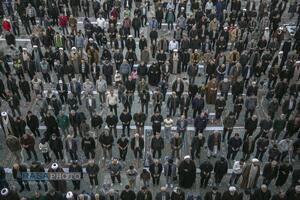 اقامه دومین نماز طلب باران در قم