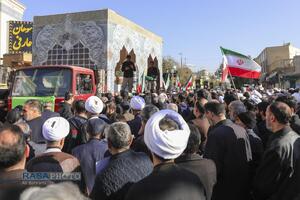 تشییع پیکر پاک ۷ شهید گمنام دفاع مقدس در قم