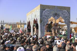 تشییع پیکر پاک ۷ شهید گمنام دفاع مقدس در قم