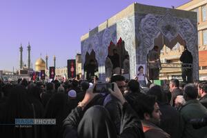 تشییع پیکر پاک ۷ شهید گمنام دفاع مقدس در قم