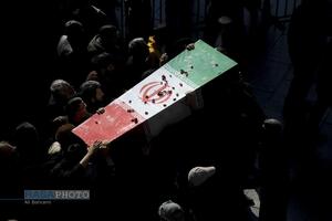 تشییع پیکر پاک ۷ شهید گمنام دفاع مقدس در قم
