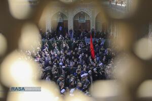 تشییع پیکر پاک ۷ شهید گمنام دفاع مقدس در قم