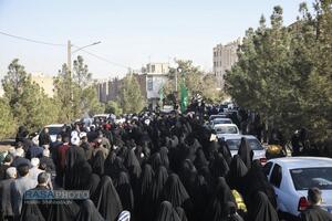 مراسم تدفین پیکر دو شهید گمنام دفاع مقدس در بوستان شهید زین الدین قم