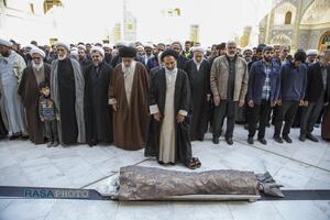 مراسم تشییع و خاکسپاری ابوالشهید حاج‌آقا عبدالله طائب