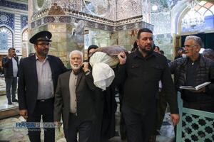 مراسم تشییع و خاکسپاری ابوالشهید حاج‌آقا عبدالله طائب