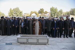 مراسم تشییع و خاکسپاری ابوالشهید حاج‌آقا عبدالله طائب