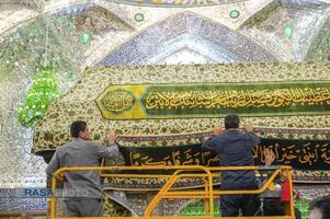 حرم حضرت امیرالمومنین (ع) در آستانه ولادت حضرت زهرا (س)