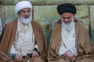 مراسم ختم ابوالزوجه آیت الله کعبی در قم