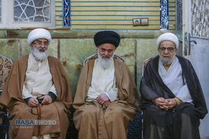 مراسم ختم ابوالزوجه آیت الله کعبی در قم