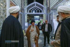 مراسم ختم ابوالزوجه آیت الله کعبی در قم