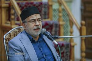 مراسم ختم ابوالزوجه آیت الله کعبی در قم