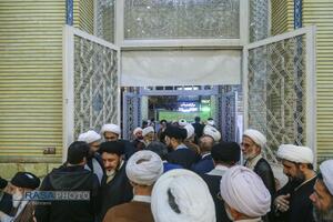 مراسم ختم ابوالزوجه آیت الله کعبی در قم