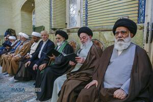 مراسم ختم ابوالزوجه آیت الله کعبی در قم