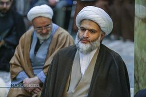 مراسم ختم ابوالزوجه آیت الله کعبی در قم