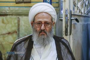 مراسم ختم ابوالزوجه آیت الله کعبی در قم