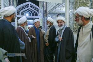 مراسم ختم ابوالزوجه آیت الله کعبی در قم