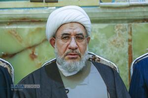 مراسم ختم ابوالزوجه آیت الله کعبی در قم