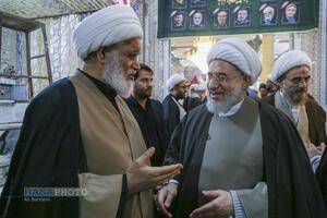 مراسم ختم ابوالزوجه آیت الله کعبی در قم