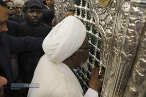 تشرف شیخ زکزاکی به زیارت حرم حضرت فاطمه معصومه (س)