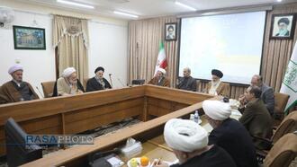 جلسه جامعه مدرسین حوزه علمیه با حضور جبلی رئیس رسانه ملی