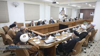 جلسه جامعه مدرسین حوزه علمیه با حضور جبلی رئیس رسانه ملی