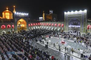 حال و هوای حرم مطهر رضوی در شب شهادت حضرت امام کاظم (علیه‌السلام)